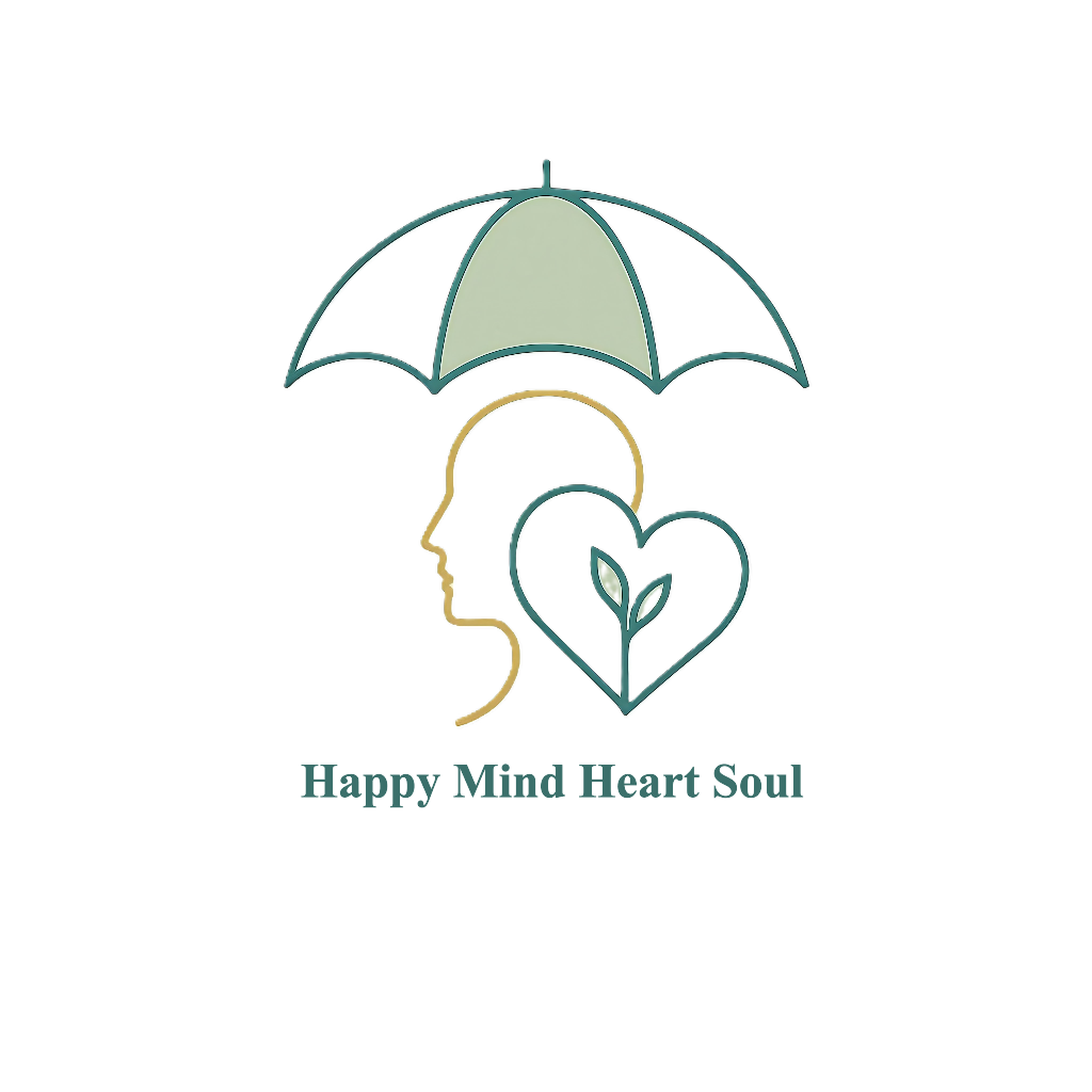 Umbrella: Represents the "Canopy of Protection" for your clients. Face Profile: Represents the Mind (Psychology). Heart + Leaf: Represents the Heart & Soul (Emotional Growth).
